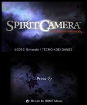 Buy Spirit Camera: The Cursed Memoir Nintendo 3DS