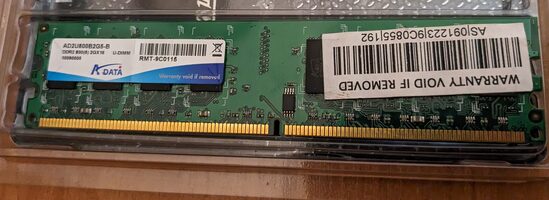 ADATA 2 GB (1 x 2 GB) DDR2-800 Green Laptop RAM