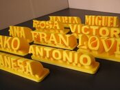 Letrero con tu nombre personalizado en 3D for sale