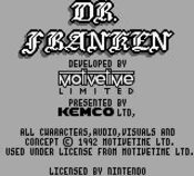 Dr. Franken Game Boy