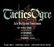 Get TACTICS OGRE: Let Us Cling Together (1995) SNES