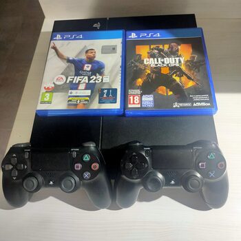 PlayStation 4, Black, 500GB+ Dos mandos.
