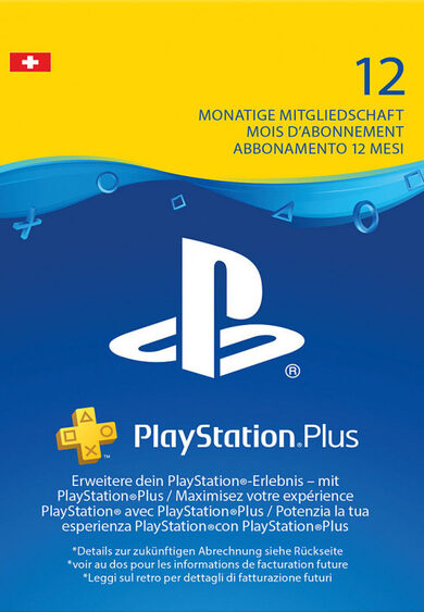 E-shop PlayStation Plus Card 365 Days (CH) PSN Key SWITZERLAND