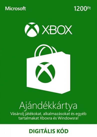 E-shop Xbox Live Gift Card 1200 HUF Xbox Live Key HUNGARY