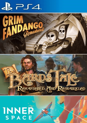 Grim Fandango Remastered + The Bard's Tale: Remastered and Resnarkled + InnerSpace (PS4) PSN Key EUROPE