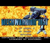 Redeem MechWarrior 3050 SNES