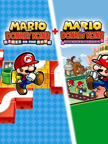 Mario and Donkey Kong: Minis on the Move + Mario vs. Donkey Kong: Minis March Again! Nintendo 3DS