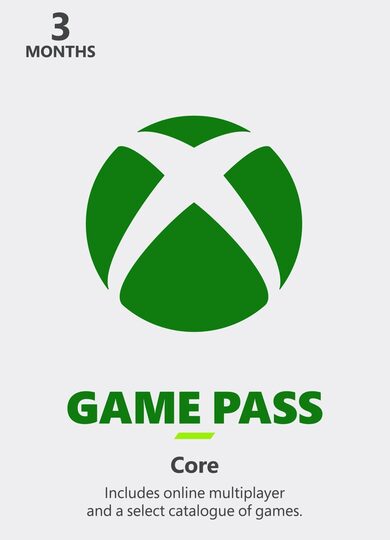 E-shop Xbox Game Pass Core 3 months Key NEW ZEALAND