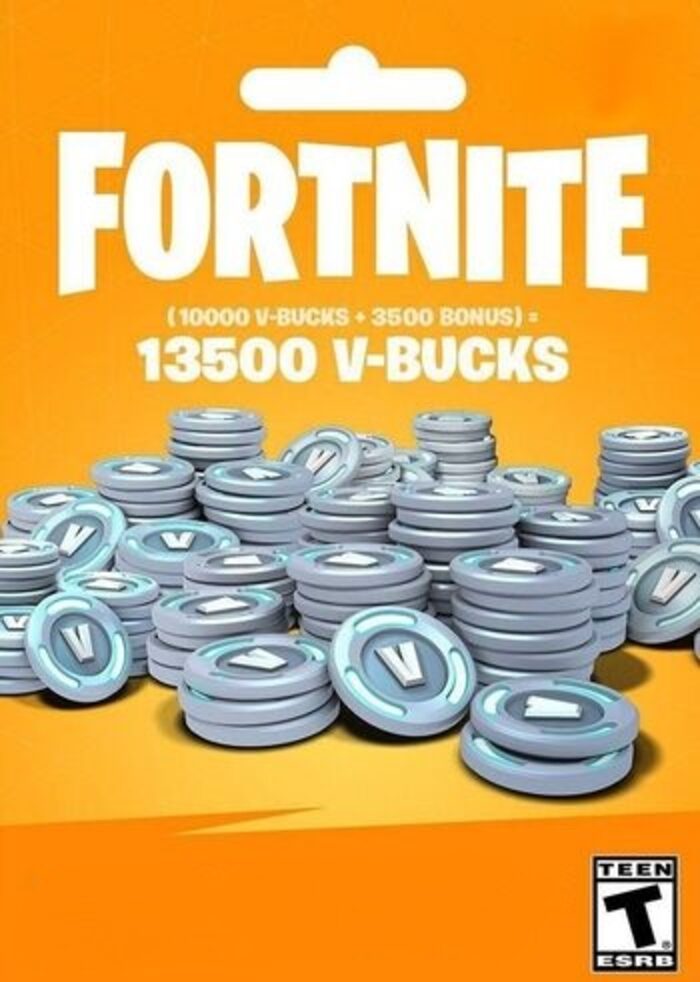 Fortnite 13500 V Bucks gift card Epic Games key cheap
