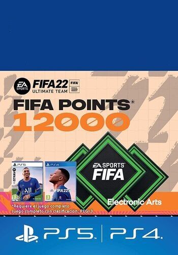 FIFA 22 - 12000 FUT Points (PS4/PS5) Código de PSN UNITED STATES