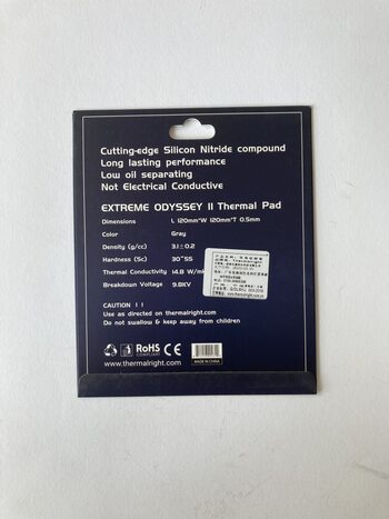 Thermalright Extreme Odyssey II Thermal Pad 120x120x0.5mm termopadai