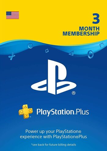 Suscripción PlayStation Plus Card 90 días (USA) código PSN Estados Unidos