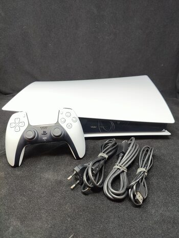 Playstation 5 Digital Edition, Black & White, 825GB PS5 su PS+ naryste, 2 pultai