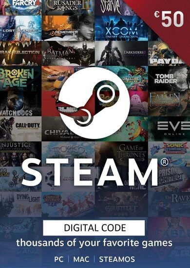 E-shop Steam Wallet Gift Card 50 EUR Steam Key ITALY