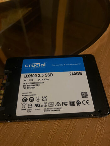 Crucial BX500 240 GB SSD Storage