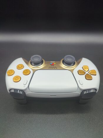 Mando PS5 COMPETITIVO Blanco & Metal Oro for sale