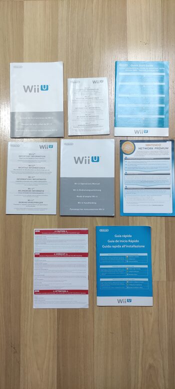 Manuales Nintendo wii u originales 