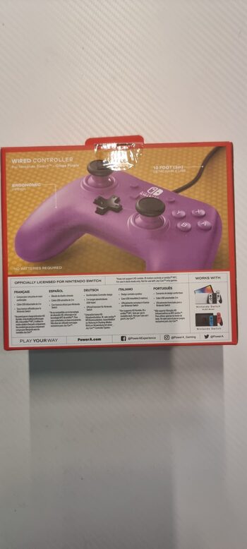 PowerA Grape Purple laidinis valdiklis skirtas Nintendo Switch