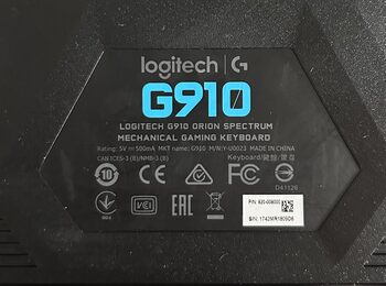 Logitech G910 Žaidimų RGB USB Laidinė Klaviatūra