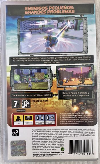 Redeem Ratchet and Clank: Size Matters PSP