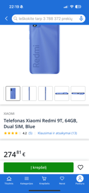 Xiaomi Redmi 9T 128GB Ocean Green