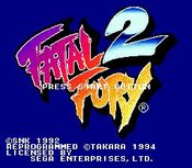 Redeem Fatal Fury 2 (1992) SEGA Mega Drive