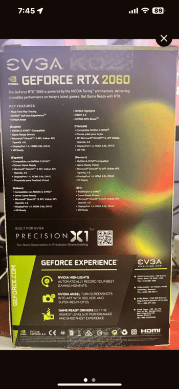 Tarjeta gráfica gaming Geforce