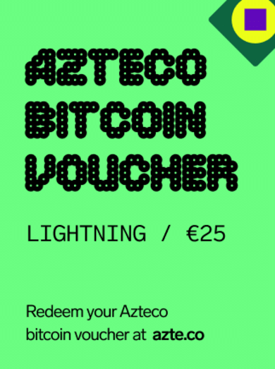 E-shop Azteco Bitcoin Lightning Voucher 25 EUR Key GLOBAL