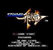 Strider (1989) SEGA Master System