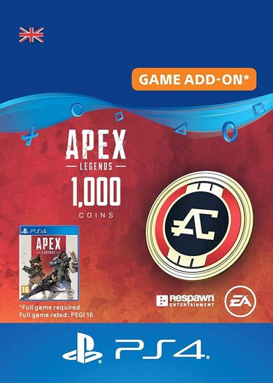E-shop Apex Legends 1000 Apex Coins (PS4) (UK) PSN Key UNITED KINGDOM
