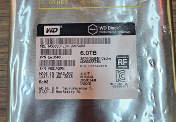 Western Digital Black 6 TB HDD Storage