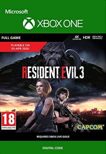 Resident Evil 3 Clé (Xbox One) Xbox Live EUROPE
