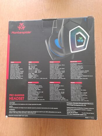 Hunterspider V1 Negro-Azul RGB - Auriculares Gaming