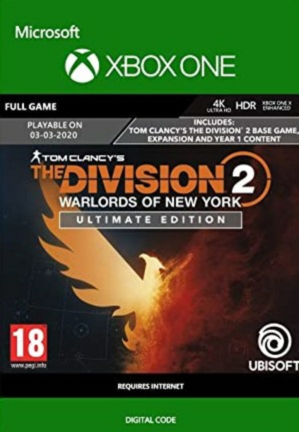 The Division 2 - Warlords of New York - Ultimate Edition (Xbox One) Xbox  Live Key UNITED STATES