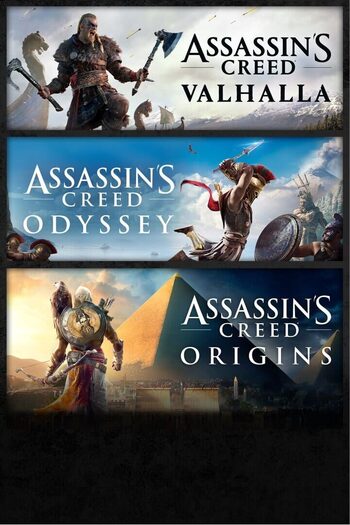 Assassin's Creed Bundle: Assassin's Creed Valhalla, Assassin's Creed Odyssey, and Assassin's Creed Origins Xbox One