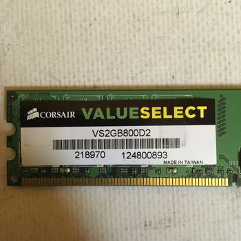 Corsair 2 GB (1 x 2 GB) DDR2-800 Green PC RAM