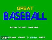 Great Baseball SEGA Master System