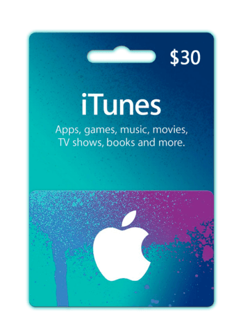 Apple iTunes Gift Card 30 USD iTunes Key NORTH AMERICA