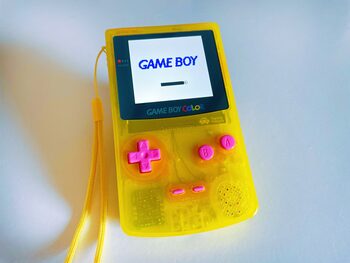Game Boy Color IPS XL, Yellow for sale