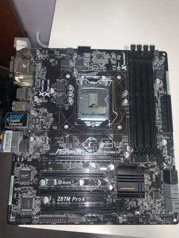 ASRock Z87M Pro4 Intel Z87 Micro ATX DDR3 LGA1150 2 x PCI-E x16 Slots Motherboard