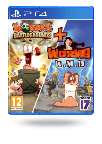 Worms Battlegrounds + Worms W.M.D PlayStation 4