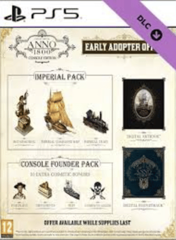 Anno 1800 - Early Adopter Offer (DLC)(PS5) PSN Key EUROPE
