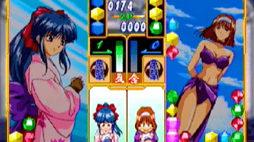 Sakura Wars Hanagumi Taisen Columns SEGA Saturn