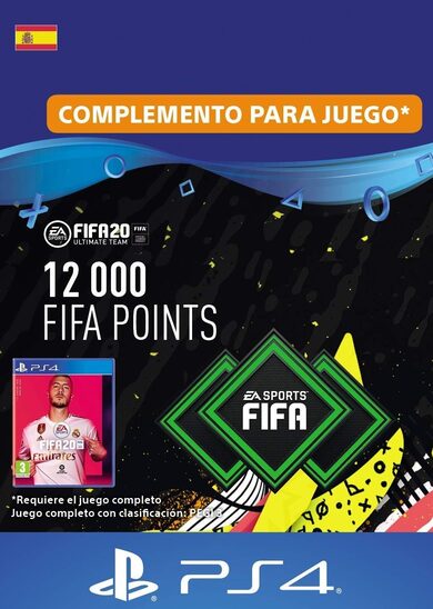 E-shop FIFA 20 - 12000 FUT Points (PS4) PSN Key SPAIN