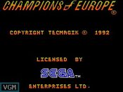 Champions of Europe SEGA Master System