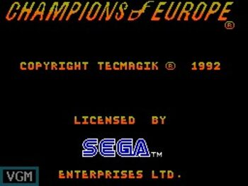 Champions of Europe SEGA Master System