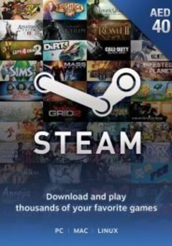 Steam Wallet Gift Card 40 AED Steam Key UNITED ARAB EMIRATES