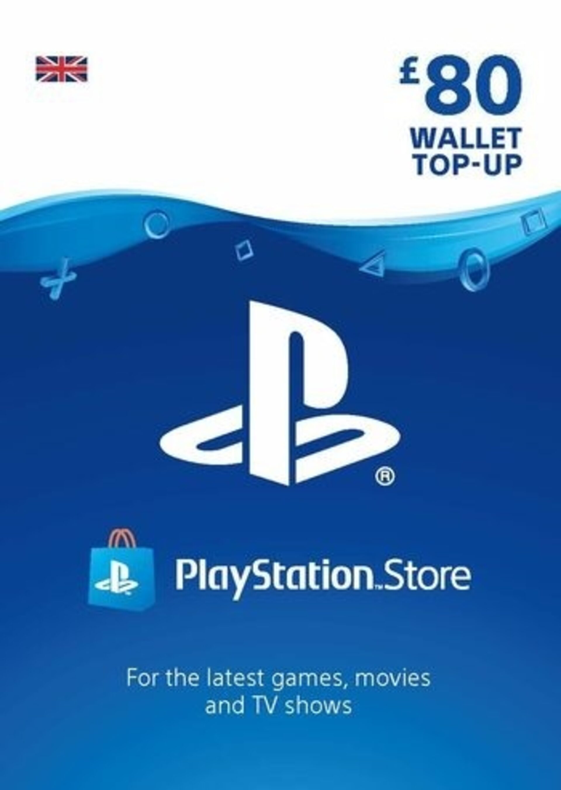 PSN Gift Card 80 GBP UK Buy PSN card cheaper