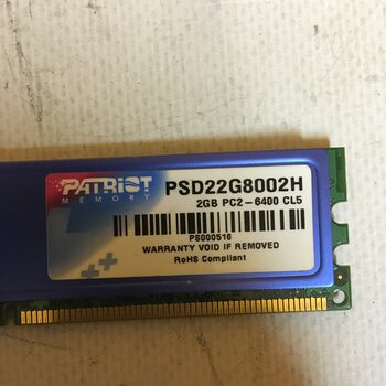 Patriot Signature 2 GB (1 x 2 GB) DDR2-800 Blue / Silver PC RAM