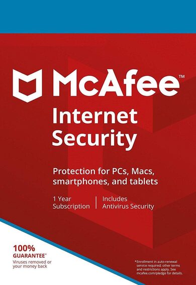 E-shop McAfee Internet Security (2024) 10 Devices 1 Year Key GLOBAL